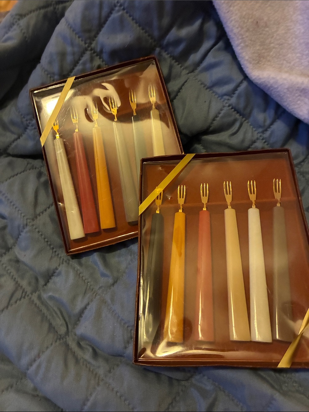 Multicolor Cocktail Fork Sets